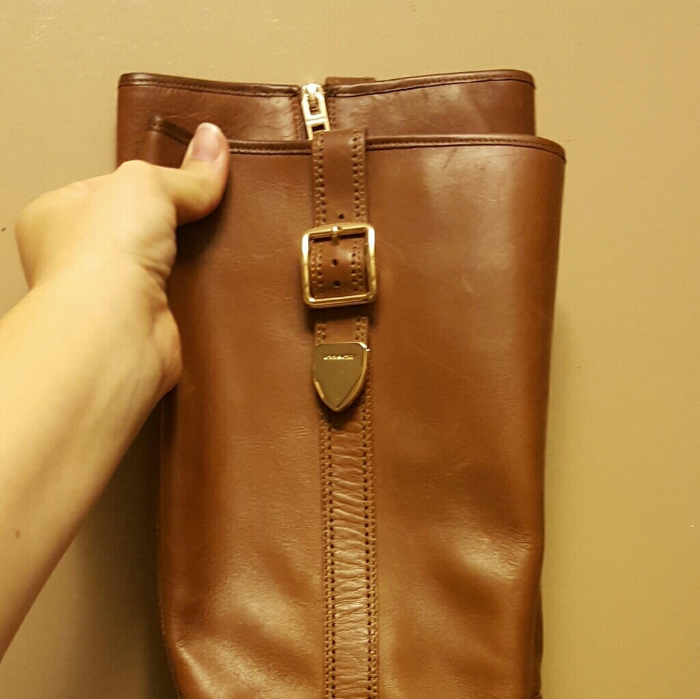 Coach light brown boots